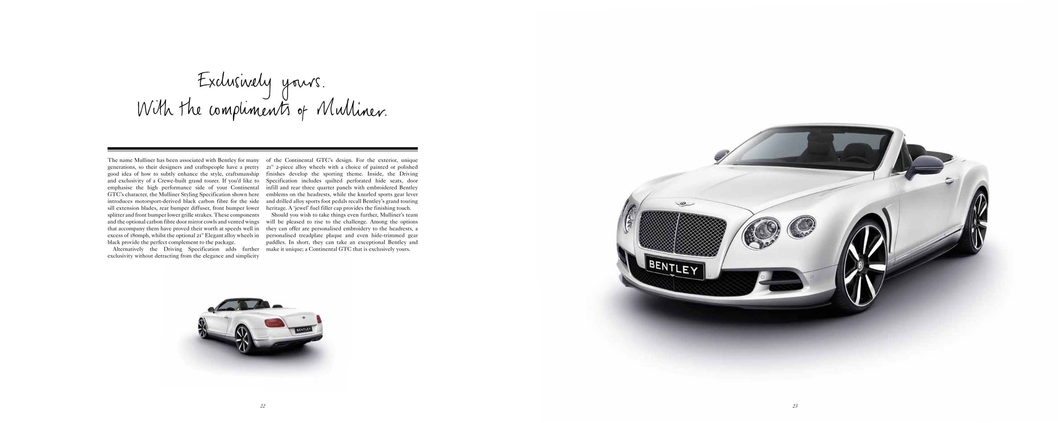 2012 Bentley Continental GTC Brochure Page 39